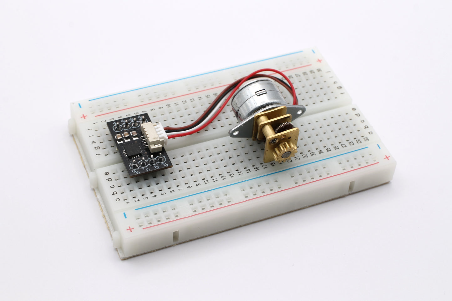 Precision 0.35° Mini Geared Stepper Motor + Board