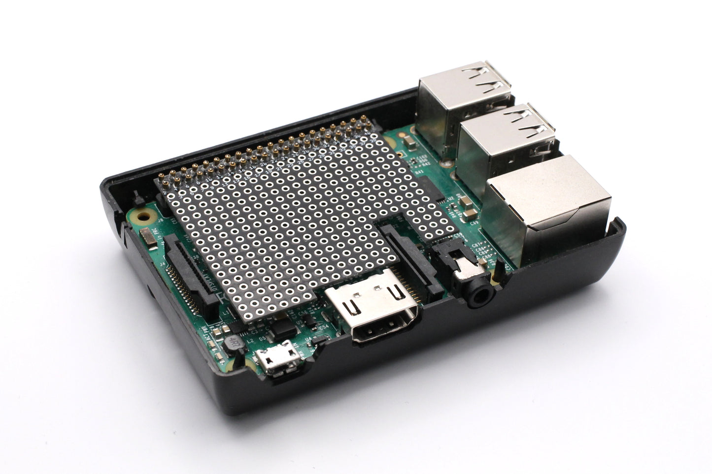 Custom Protoboard for Low-Profile Raspberry Pi Fit