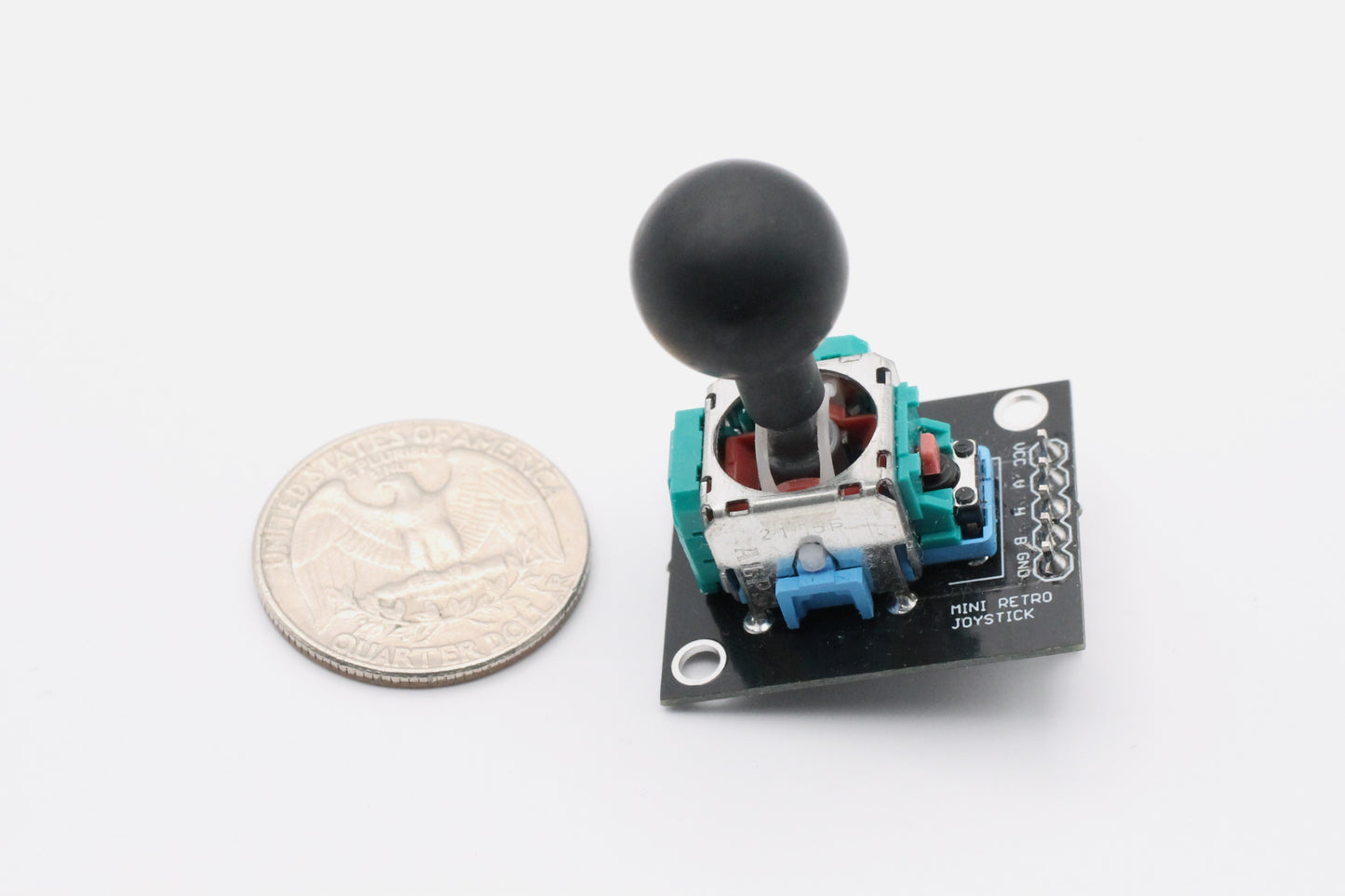 Mini Retro Analog Joystick w/ Push Breakout Board