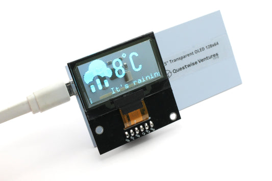 Transparent 1.5 Inch OLED SSD1309 128x64 Display