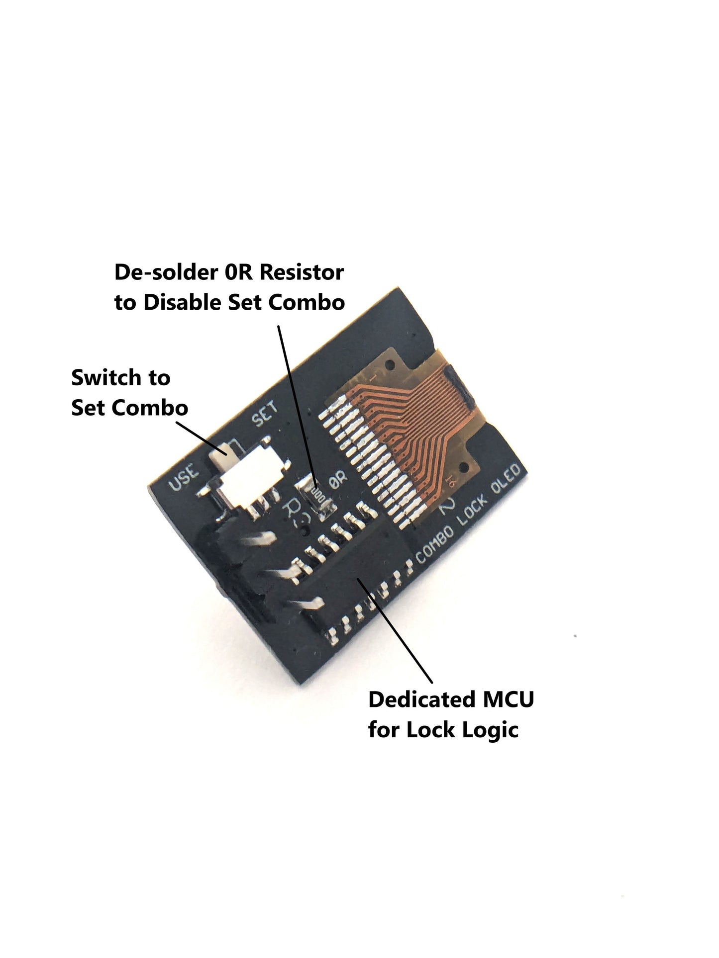 RotarySecure: Mini Combo Padlock Board w/ OLED